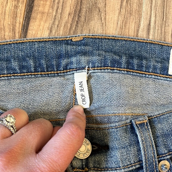 Rag & Bone Crop Jeans Ensenada Wash Raw Hem 28 - Picture 3 of 8
